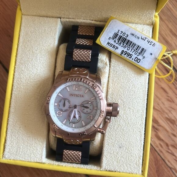 INVICTA Watch Pro Diver Rose Gold Corduba Lady
Model 1703 - Ladies Watch Quartz - Picture 5 of 6